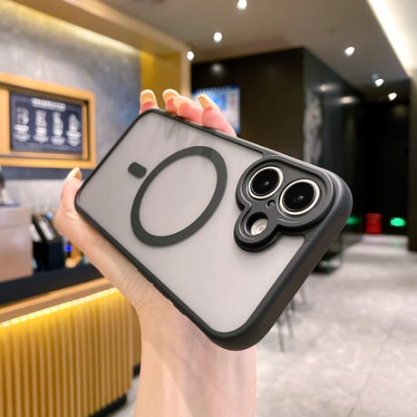 指紋防止 iPhone16Pro/16Promaxケース MagSafe対応 iPhone15Pro/14Pro/13カバー シンプル マット [M4581]