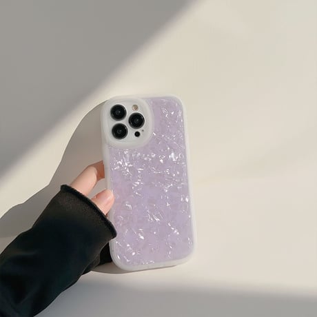 貝殻紋 iPhone14/14proカバー おしゃれかわいい iPhone13/12/11proケース ガールズに人気 使いやすい[M3267]