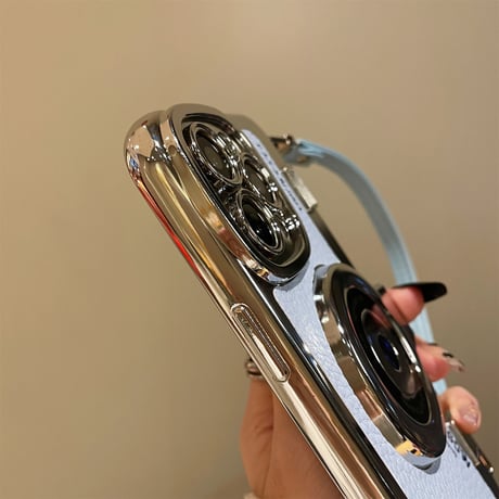 カメラデザイン iPhone15/14proケース ストラップ付アイフォン13pro/12/11カバー お揃い 皮 頑丈 プレゼントにおすすめ[M2458]