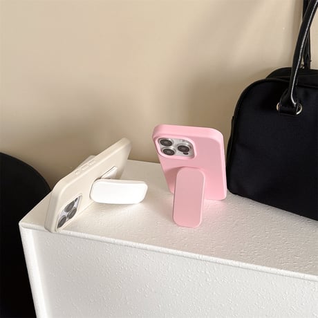 可愛いスマホスタンド 淡色系 粘着タイプスタンド 便利 横置き/縦置き 全機種対応 ギフトに最適[M5243]