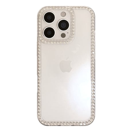 ジュエリーライン iPhone16pro/17ケース 高透明 iPhone15pro/14plus/13カバー シンプル 高級感 飽きない [M5498]