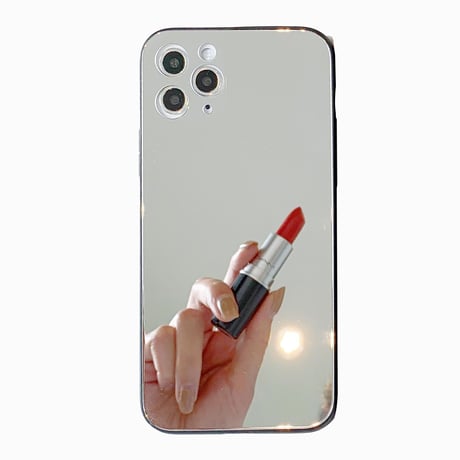 鏡面iphone12pro/12miniケース ミラーiphoneXS/11proケース ガラススマホケース おしゃれさんむけ 化粧かがみアイフォンSEケース GIRLS M81