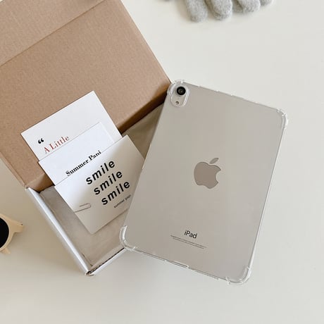 耐衝撃加工クリアiPad Air(第5世代)ケース iPad(第10世代)カバー  アイパッドプロ/ミニ対応 シンプル風 軽量頑丈 持ち運びやすい[M3158]