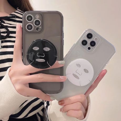 シートマスクグリップ アイフォン13/13proケース   オシャレ3色 お揃い iphone12pro /11ケース   頑丈 スマホスタンド 多機能M1144