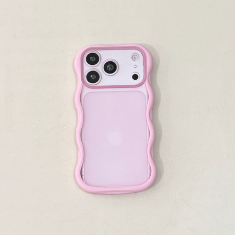 うねうね iPhone17/17Proケース 指紋防止 iPhone16Pro/15pro/14ProMaxケース カメラ保護 シンプル風[M6535]