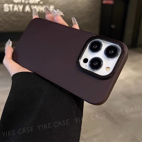 指紋防止 iphone15/15proケース  高級感 iphone14/13/12Proカバー  金属製カメラフレーム薄型 耐衝撃 [M3559]