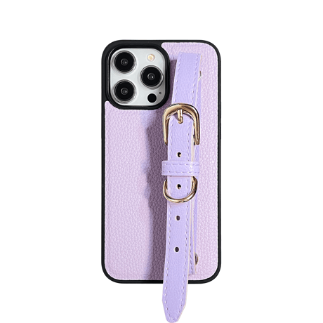 iPhone15/15proケース レザー ベルト付き シック iphone14/12/13カバー ファッション 便利[M3511]