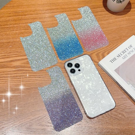 キラキラシール iPhone全機種対応 使いやすい 高品質 おしゃれ シック  クリアケースにおすすめ[M3160]