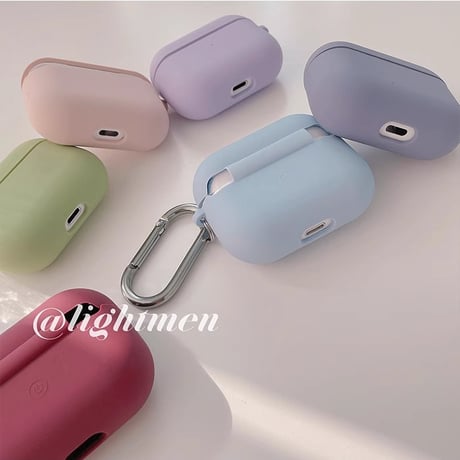 Airpods 4ケース シリコン AirpodsPro2/3ケース  可愛いエアーポッズカバー カラビナ付  指紋防止 手触りいい [M4683]