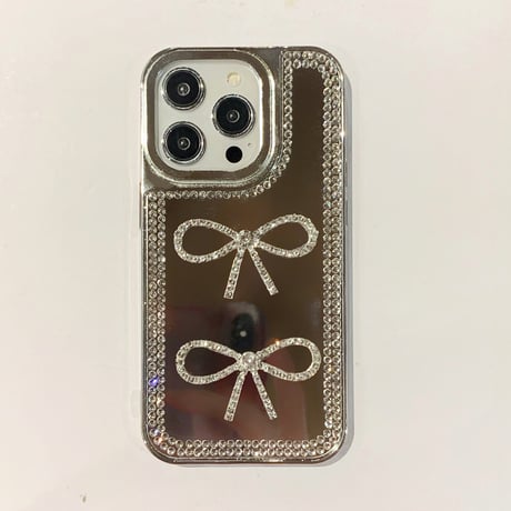 ジュエリー 鏡iPhone16pro/16カバー キラキラ上品 iPhone15pro/14/13proケース トレンドファッション オシャレ [M5109]