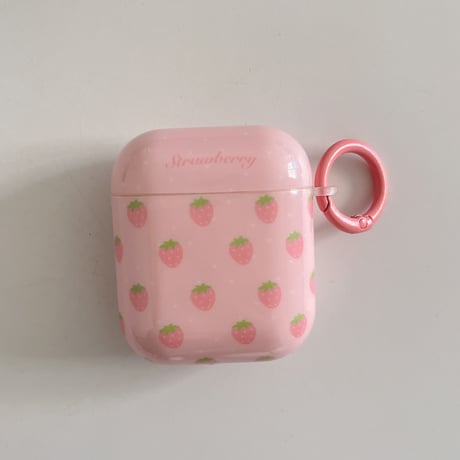 Girlsファッション Airpods 4ケース 韓国風 イチゴ/サクランボ Airpods3/Pro2ケース airpodsproカバー 可愛い 女子力高い [M5368]