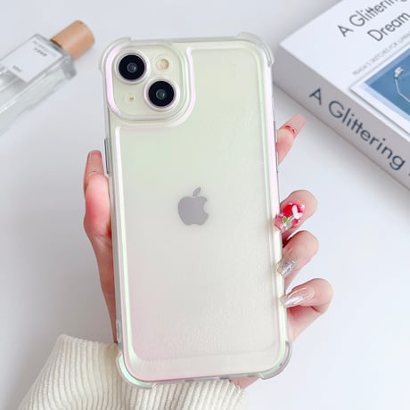 指紋防止耐衝撃 iphone15pro/15promaxケース 光る 半透明 iphone14pro/13/12proカバー マット高品質[M4131]