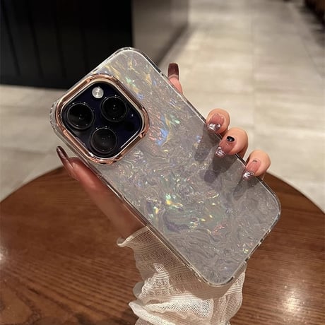 iPhone17Pro/17ケース シェル キラキラ iPhone16promax/15Pro/14Pro/13ケース 大人可愛い 上品 大人気 [M4680]