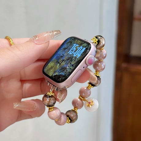 瑠璃グリポワ Apple watch10/9 バンド Ultra series8 7 6 5 4  3 2 SE SE2 オシャレアップルウォッチベルト おしゃれ 高級感[M5290]