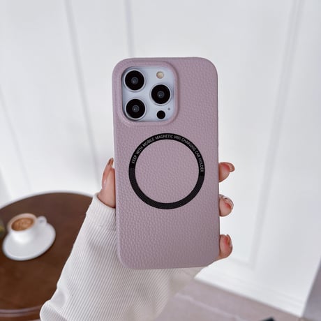 MagSafe対応レザー iPhone15/15Proケース シンプル アイフォン14pro/13/12/11スマホケース 高品質 ファッションセンスいい[M3806]