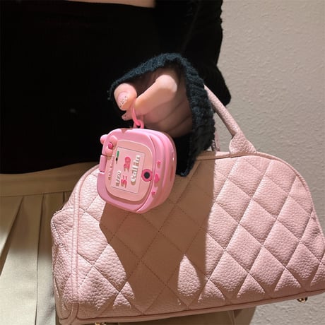 【Airpods 4】可愛いピンク Airpodspro2/proケース 鏡付 シリコン Airpods3/2カバー リング付き  ギフトに最適[M4553]