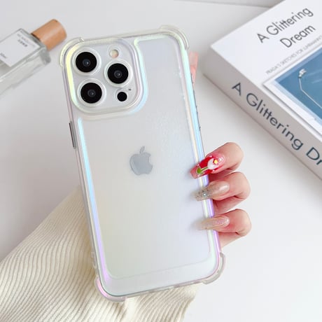 指紋防止耐衝撃 iphone15pro/15promaxケース 光る 半透明 iphone14pro/13/12proカバー マット高品質[M4131]