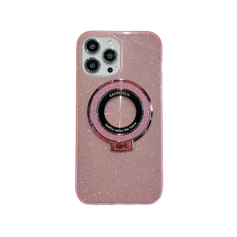 キラキラ iPhone15/15Proケース Magsafeリングスタンド付 キラキラ iPhone15/15Proケース Magsafeリングスタンド付