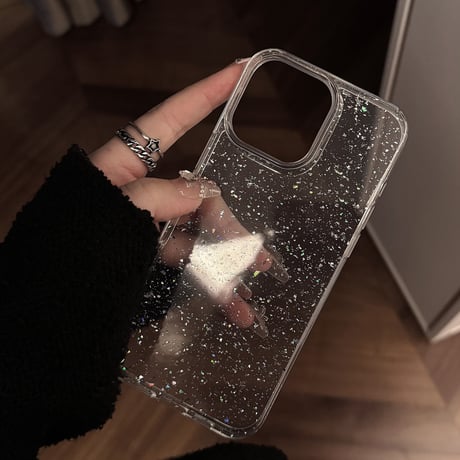 キラキラグリッター iPhone16/16proケース 定番 iPhone14/13pro/12カバー 大人可愛い 軽量人気[M5247]