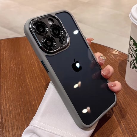 金属カメラカバー iPhone16Pro/16ケース耐衝撃 黄ばまないiphone15pro/14/13promax/12カバー シンプル 高品質[M4767]