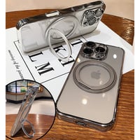 Magsafeリングスタンド iPhone17Pro/16promaxケース メタルカラー iPhone15pro/14/13proカバー 飽きない 高級感高品質[M5580]