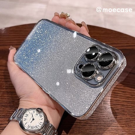 キラキラ iPhone15/15plus/15proケース オシャレ ラメ入り iPhone14/13proカバー  カメラ保護カバー付 綺麗 女子力アップ [M3560]