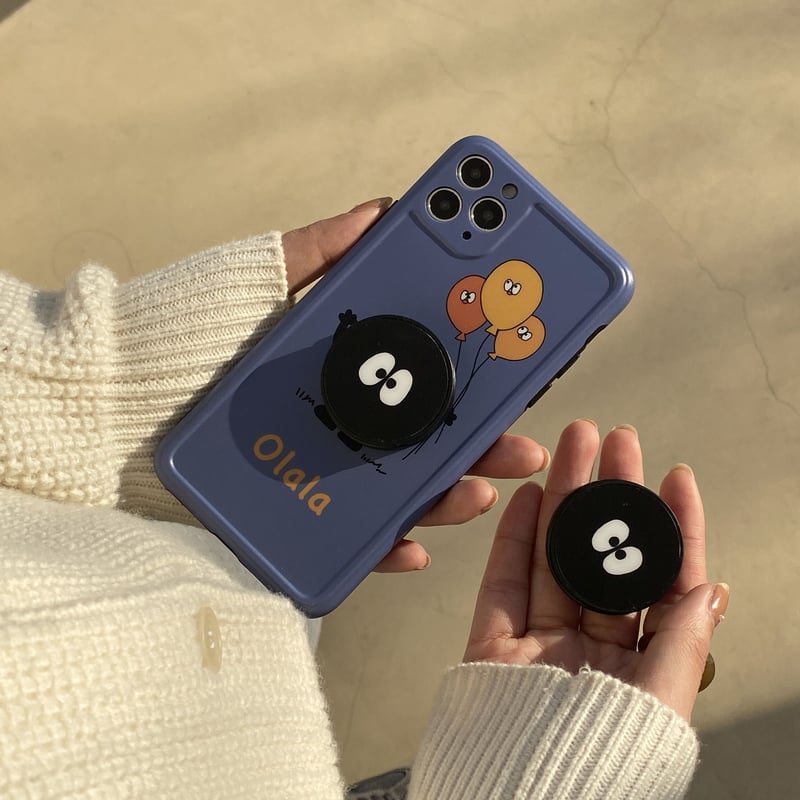 キャラクターポップソケット付 iphone11/12promaxケース 可愛い キャラクターポップソケット付 iphone11/12promaxケース 可愛い