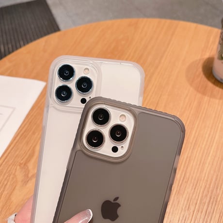 耐衝撃 iphone14Plus/13promaxケース  マットな質感 透明 iphone12/11promaxカバー  滑りにくい  高品質  指紋防止[M2096]
