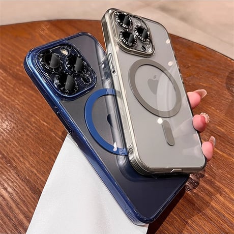黄ばまない Magsafe対応 iPhone15/15Proケース 全面保護 iPhone14/13/12proカバー 高級感 高透明 頑丈 [M3962]