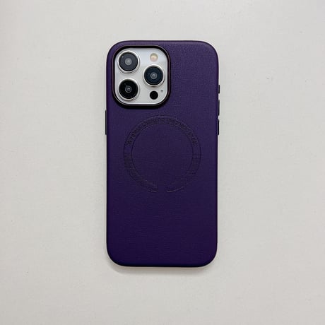 レザー MagSafe iPhone15Pro/15Promaxケース  無地シンプル 高品質 男女兼用 iPhone14/13Proカバー 高級感[M3666]