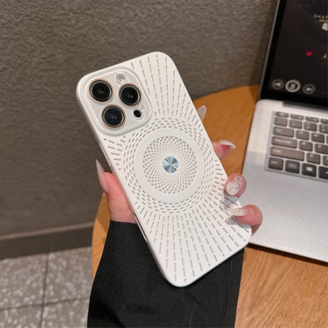 放熱仕様 iPhone16pro/16promaxケース MagSafe対応 カメラ保護 iPhone15pro/14/13proカバー 指紋防止 丈夫 [M5344]