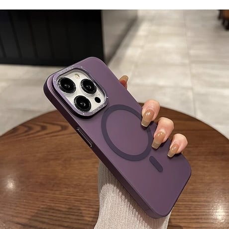 MagSafe対応 iPhone15Pro/15ProMaxケース 指紋防止 半透明 マット アイフォン14pro/13proカバー 耐衝撃 高級感 [M3531]
