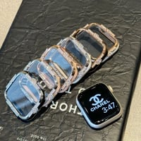 アップルウォッチ保護ケースフイルム一体  メタル ダイヤデコ アップルウォッチフレーム  Series 11/10/9/8 SE3/2  Ultra3/2/1 豪華[M6313]
