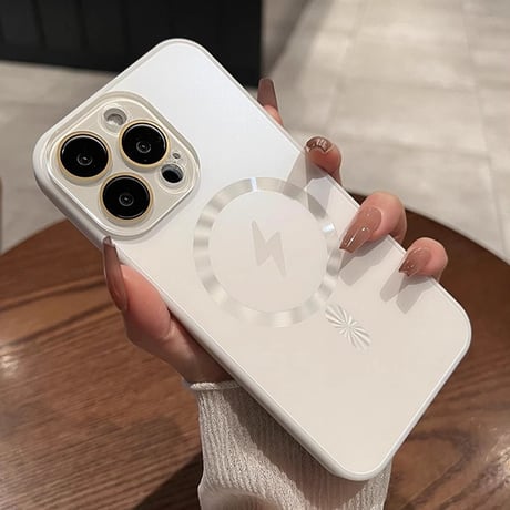 MagSafe対応 iPhone15Pro/15ProMaxケース 指紋防止 耐衝撃 iPhone14/13/12proケース レンズ保護 丈夫耐久性[M3879]