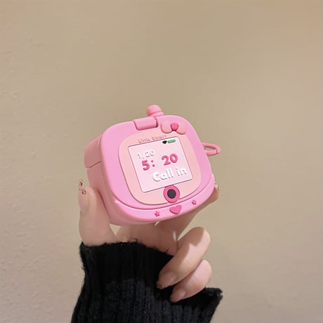 【Airpods 4】可愛いピンク Airpodspro2/proケース 鏡付 シリコン Airpods3/2カバー リング付き  ギフトに最適[M4553]