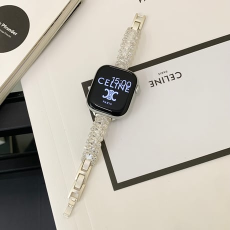 豪華ダイヤ  AppleWatchバンド エレガント AppleWatchベルト Series 11/10/9/8 SE3/2  Ultra3/2/1 高級感高品質  美しい[M6223]