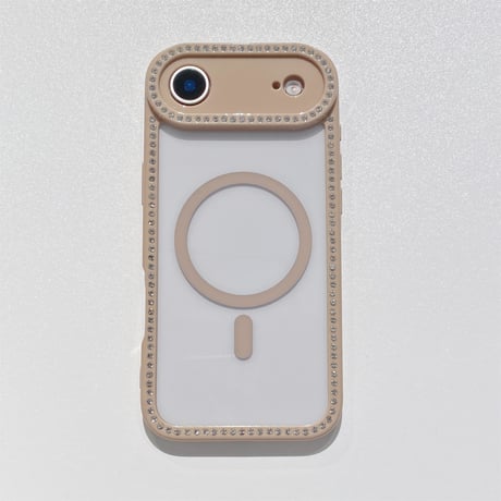 ジュエリーライン iPhone17/17Airケース MagSafe対応 iPhone17Pro/17ProMaxカバー パステルカラー 黄ばまない [M5667]