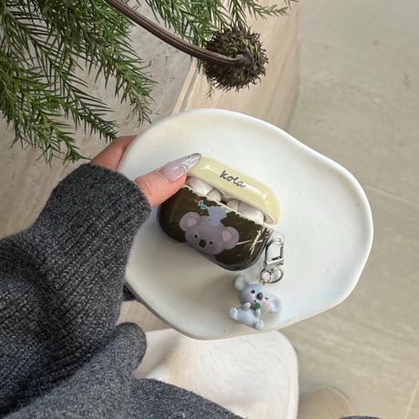 コアラ Airpods 4ケース 可愛すぎ Airpods3/2カバー Airpodspro2/pro  キーホルダー付き ギフトにおすすめ[M5021]