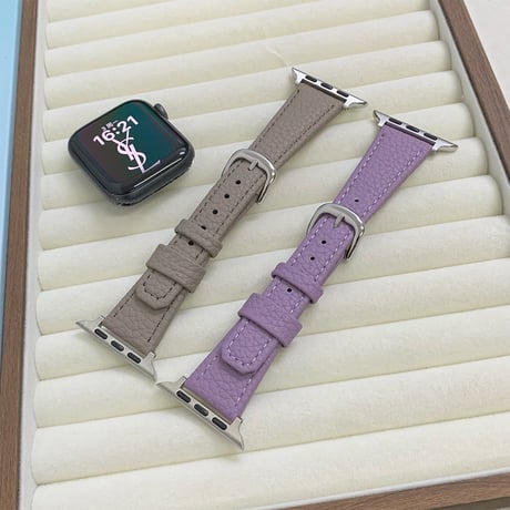 レザー Apple watchバンド エレガント アップルウォッチベルト Ultra3 series11 10 98 7 6 SE3 SE2  高級感 耐久性ある[M5800]
