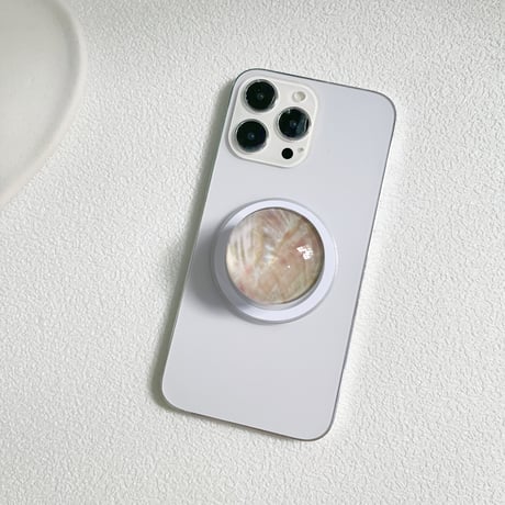 きれい MagSafe対応スマホグリップ ガラス 可愛い 磁石グリップ マグネット式スタンド ギフトにおすすめ[M4229]