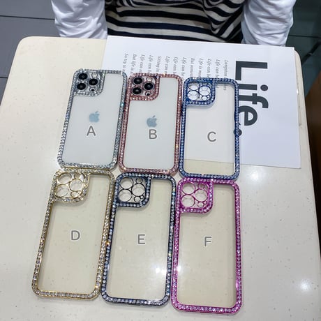 ジュエルデコiphone13/12proケース オシャレ キラキラ iphone11pro/XSカバー  ファッション 綺麗 クリアカバー[M1653]