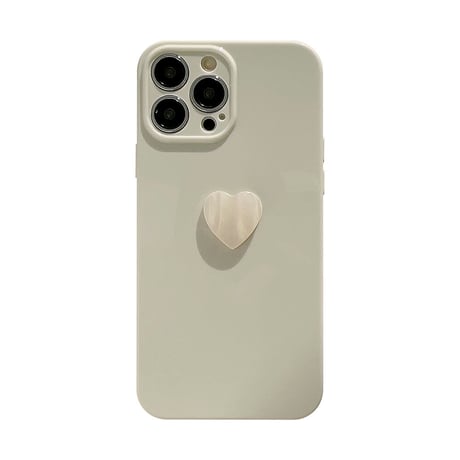 淡色 iPhone14/13proケース 貝殻紋ハート iPhone12pro/11カバー くすみ系 シンプル 明るく爽やか  お揃い[M3371]