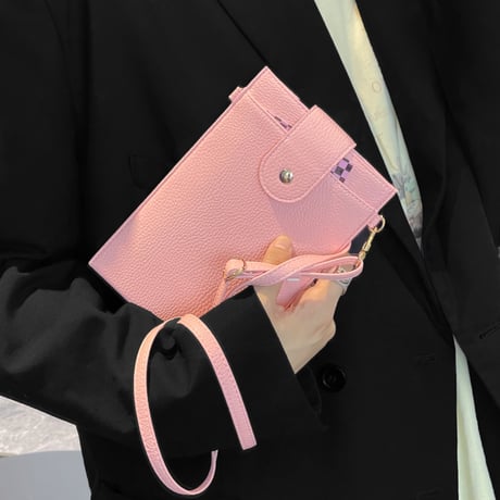 レザー製 スマホケース  ショルダーバック  全種類対応 可愛い ファッションセンスいい 携帯/お札/カード/小銭入など収納 便利[M2348]
