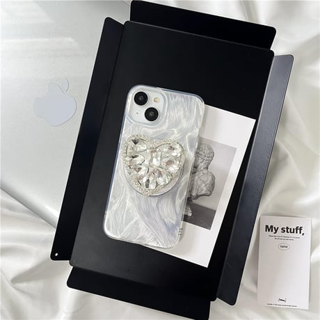 ジュエリーグリップ iPhone15Pro/15ケース magsafe対応 iPhone14pro/13/12proケース オシャレ 多機能[M4452]