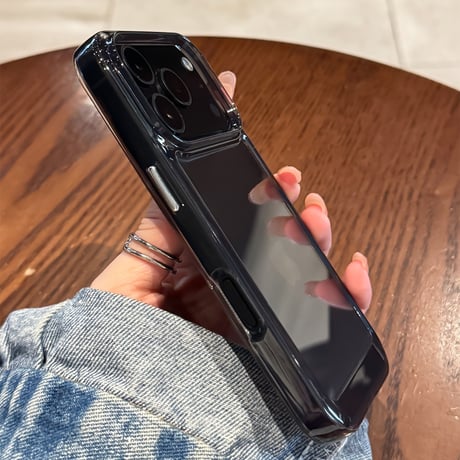高透明 iPhone17ProMax/17Proケース ブルー/オレンジ/シルバーに合う iPhone17/Air/16/15カバー 黄ばまない 耐衝撃[M5844]