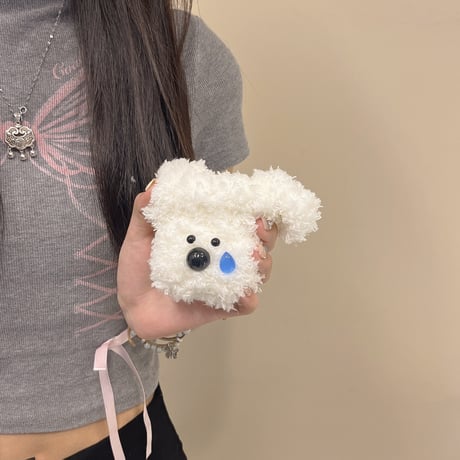 犬ちゃん Airpods 4ケース ニット 第4/3/2世代 AirpodsPro2/Pro1カバー 柔らかい 面白い[M4679]