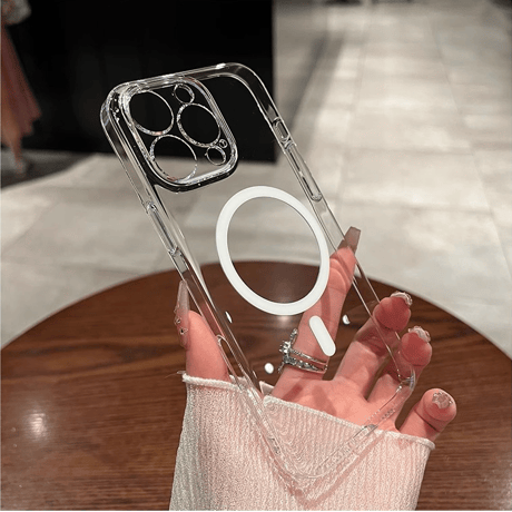 黄ばまない高透明 iPhone16Pro/16ProMaxケース  Magsafe 軽量薄型 iPhone15/14Pro/13promaxクリアケース  カメラ保護 ハード [M4694]