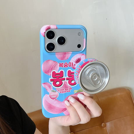 ジュースアルミ缶 iPhone17Pro/17ケース MagSafe対応 スタンド iPhone16Promax/15proケース 面白い 可愛すぎる[M6437]