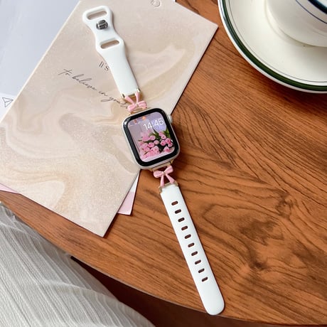 シリコン Applewatchバンド リボン アップルウォッチベルト Ultra3 series11 10 98 7 6 SE3 SE2  シンプル風 耐久性ある[M6263]