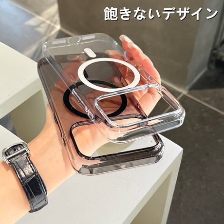 クリア iPhone17/17proケース MagSafe対応 高透明 iPhone17ProMax/17Airカバー 耐衝撃 薄型 黄ばまない [M5600]